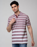Cole Short Sleeve Polo Shirt Stripe Engineering Mix