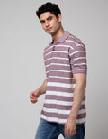 Cole Short Sleeve Polo Shirt Stripe Engineering Mix