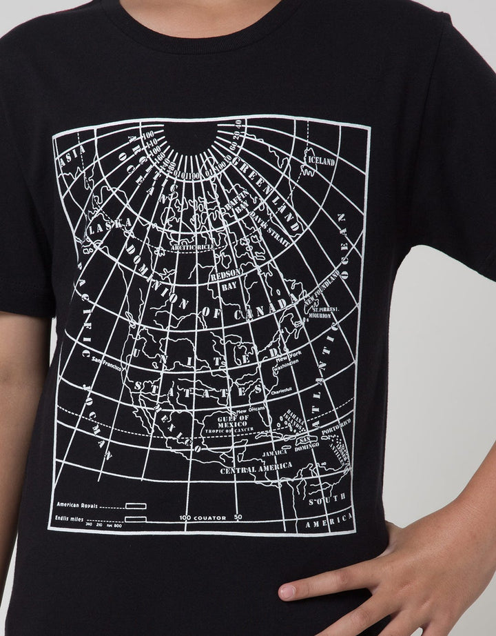 Nevada Short Sleeve T-Shirt Print Map