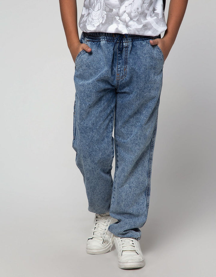 Nevada Solid Loose Celana Denim Anak Laki-Laki