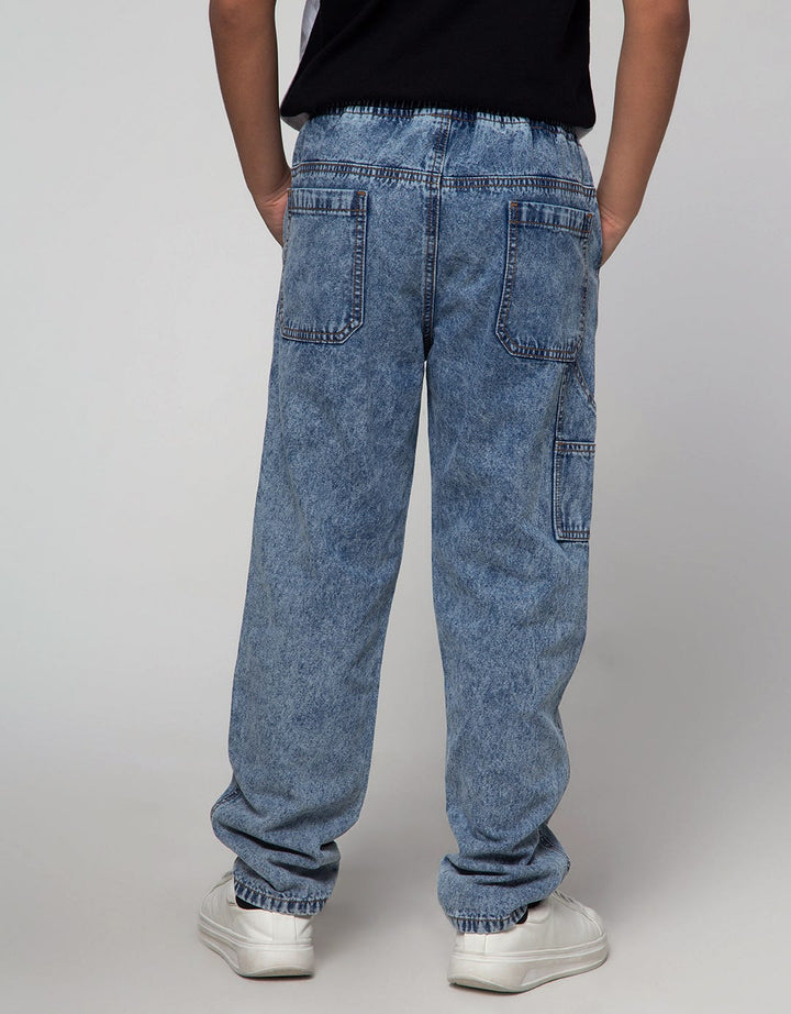 Nevada Solid Loose Celana Denim Anak Laki-Laki