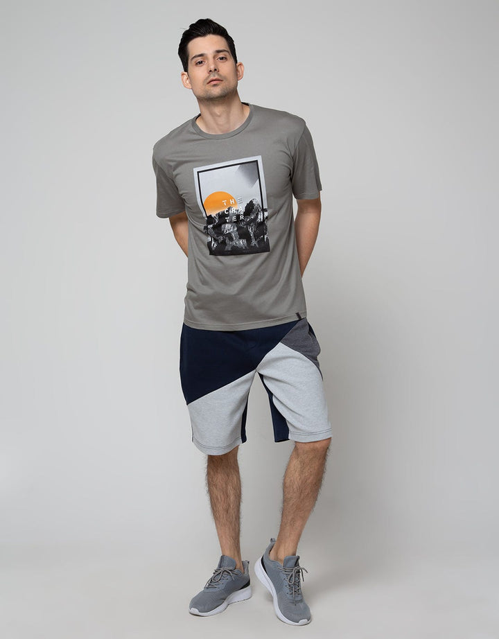 Details Short Sleeve T-Shirt R Neck Tencel Print