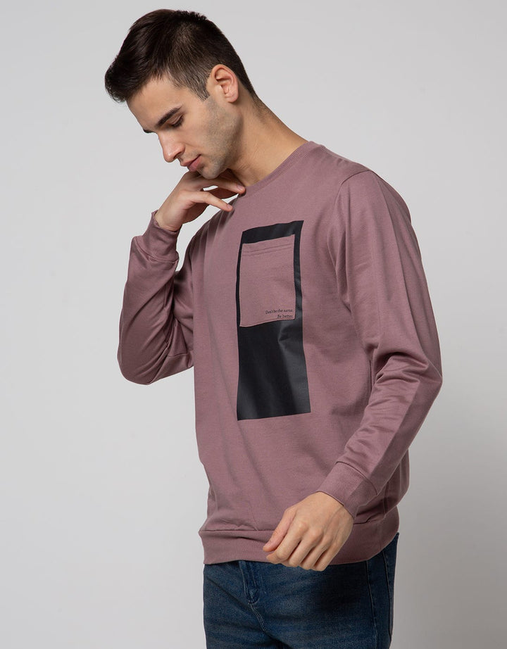 Details Long Sleeve Sweatshirt Jumper Tencel Print