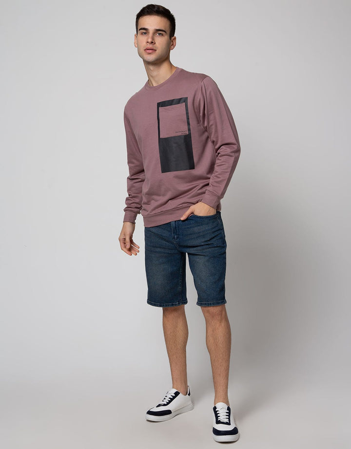 Details Long Sleeve Sweatshirt Jumper Tencel Print