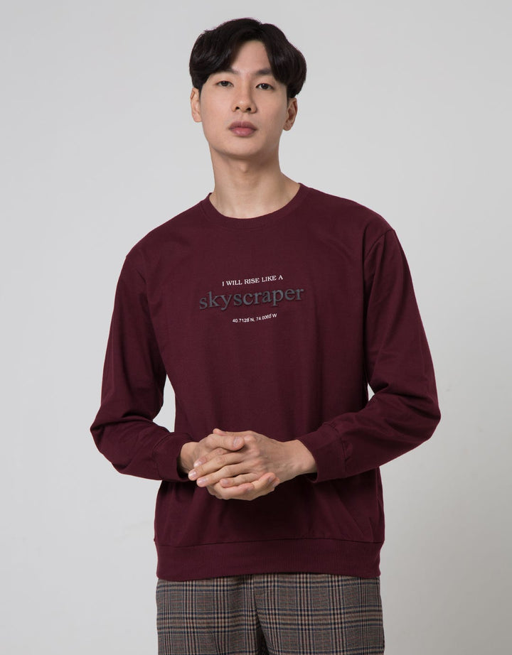 Details Sweatshirt Jumper Emboss Isi Skyscraper