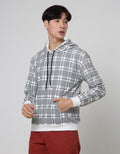 Details Jacket Hoodie Print Houndstooth