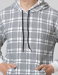 Details Jacket Hoodie Print Houndstooth