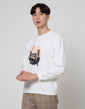 Details Round City Print Jumper Sweatshirt