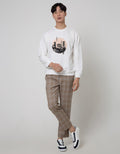 Details Round City Print Jumper Sweatshirt