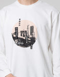 Details Round City Print Jumper Sweatshirt