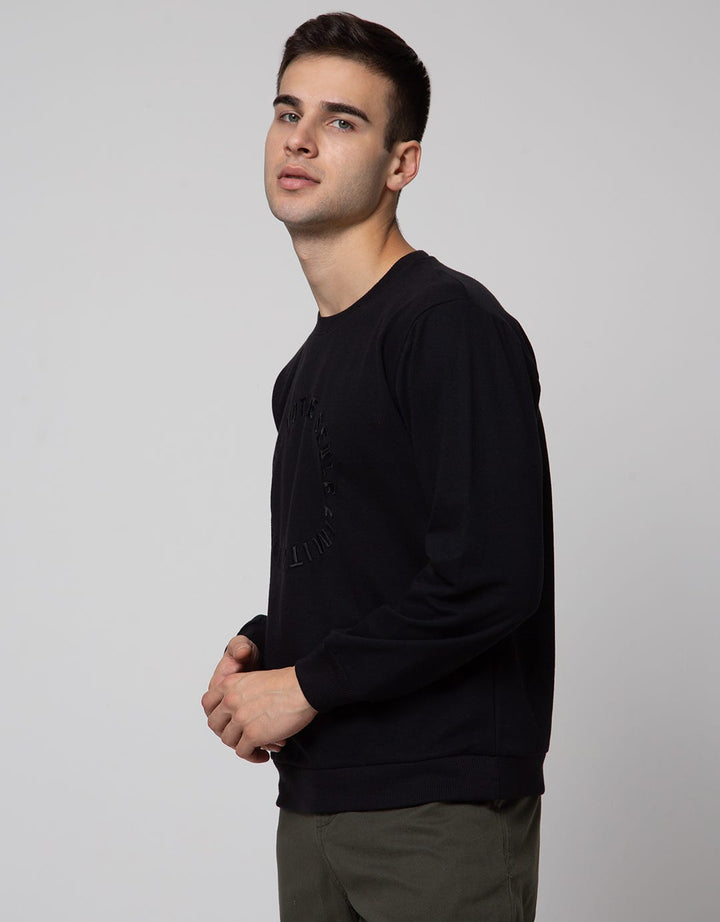 Details Long Sleeve Sweatshirt Jumper Bordir Circle Voltren Seul