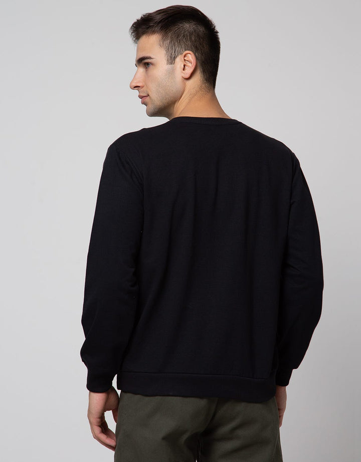 Details Long Sleeve Sweatshirt Jumper Bordir Circle Voltren Seul