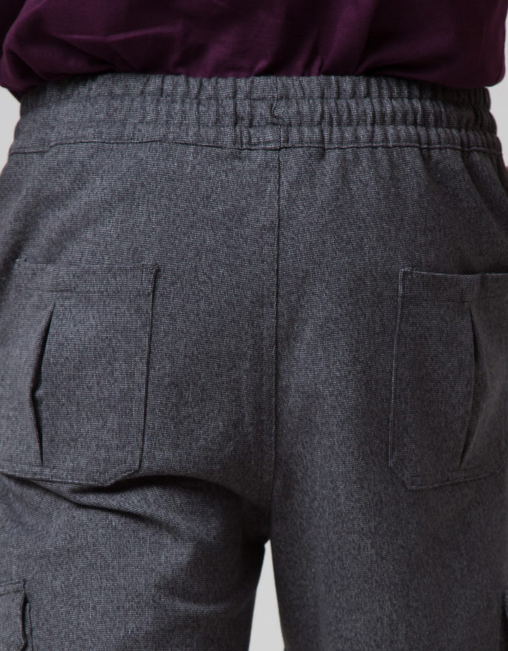 Details Jogger Fashion Cargo Knit Texture Stretch