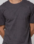 Details Short Sleeve T-Shirt Round Neck Leaves