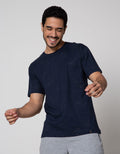 Details Short Sleeve T-Shirt Round Neck Leaves