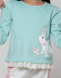 Little M Pompom Bunny Kaos Anak Perempuan