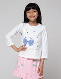 Little M Renda Tumpuk Kaos Anak Perempuan
