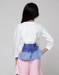 Little M Renda Tumpuk Kaos Anak Perempuan
