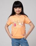 Little M Short Sleeve Midi Dress Kotak Kerah Ruffle