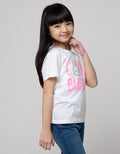 Little M Long Sleeve Blouse Salur Kerah Ruffle Bordir