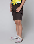 Little M Short Woven Buckle Klip Dobel Rib