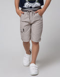 Little M Crop Woven Monster Bordir