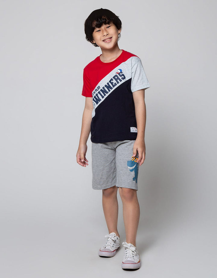 Little M Short Knit Dino