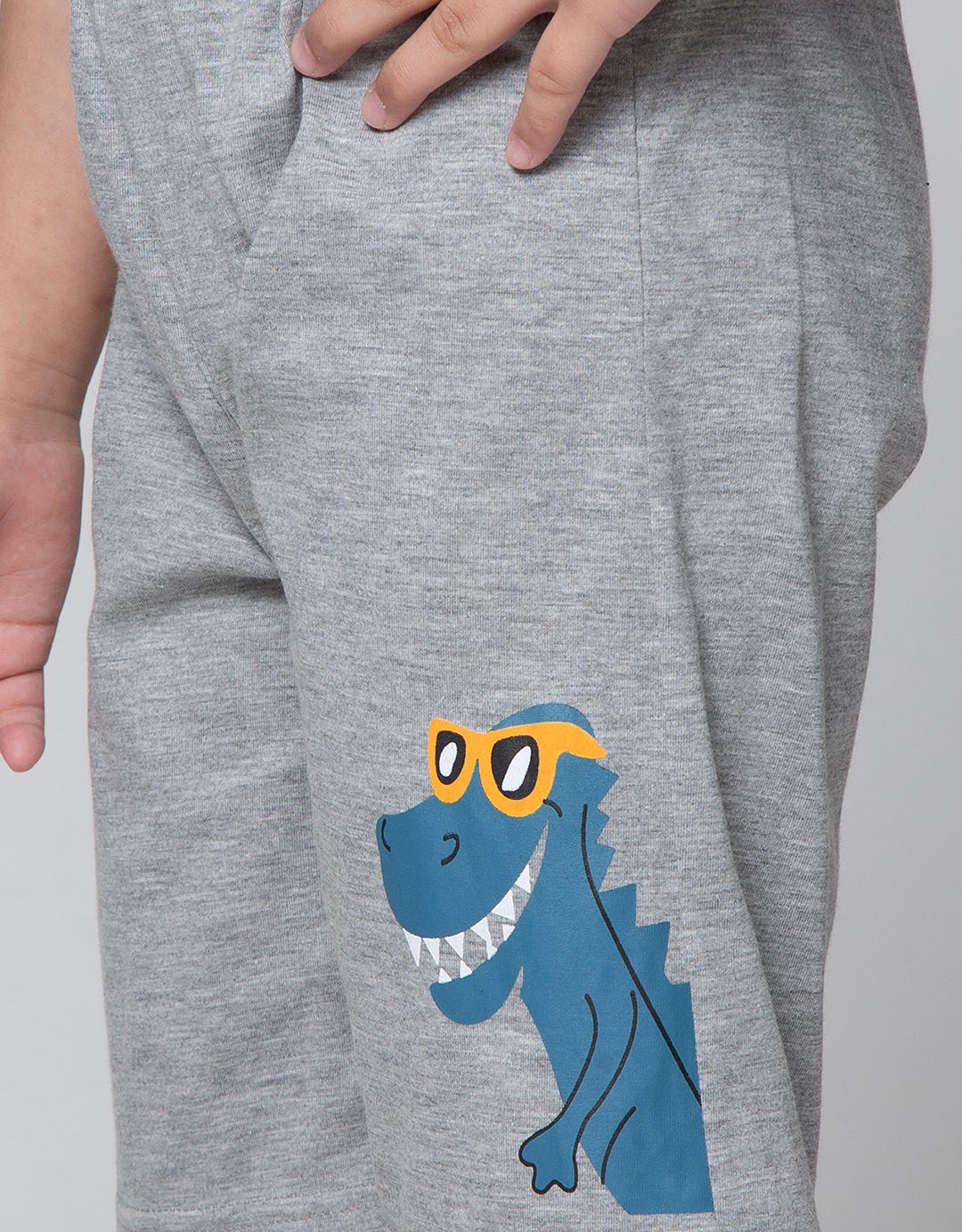 Little M Short Knit Dino