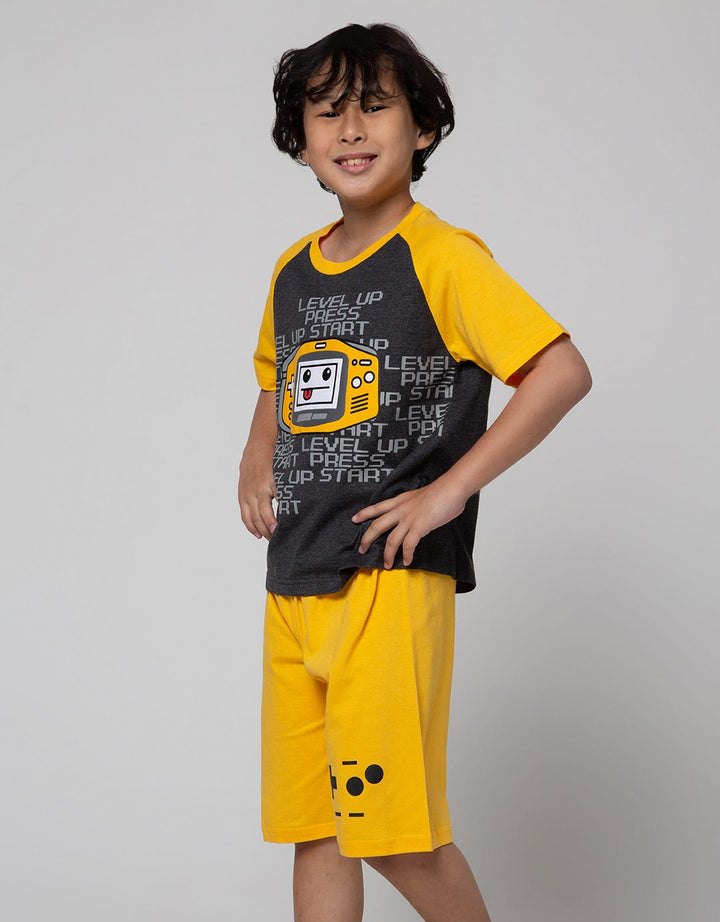 Little M Game Print Set Pakaian Anak Laki-laki