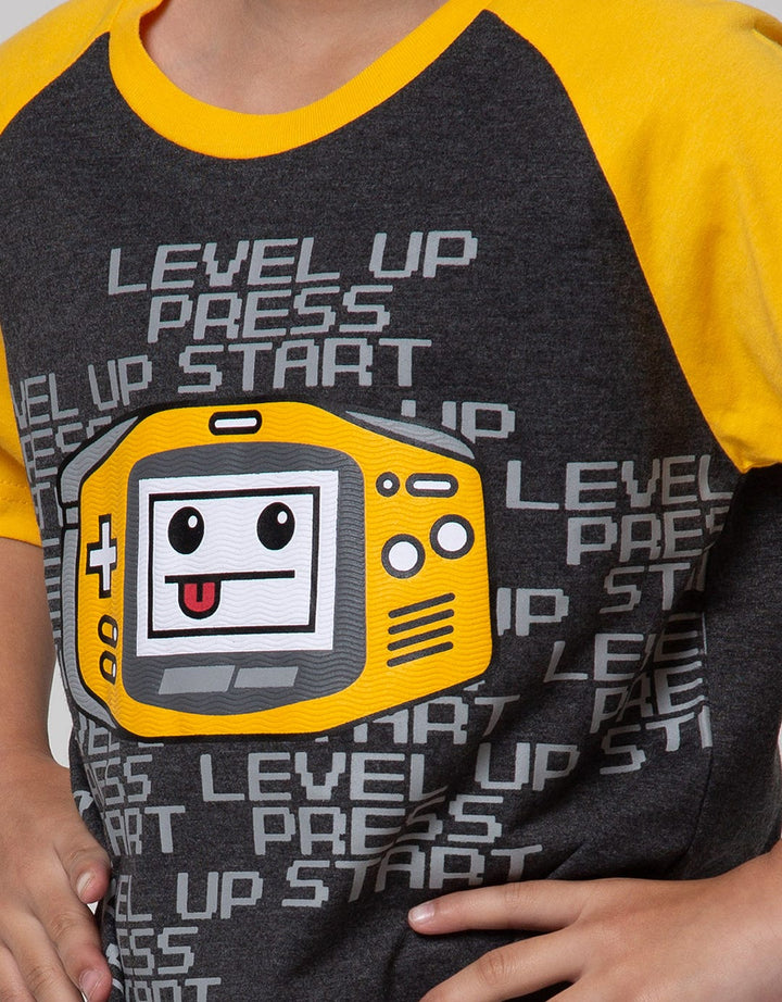 Little M Game Print Set Pakaian Anak Laki-laki