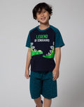 Little M Printed Raglan Set Pakaian Anak Laki-laki