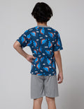 Little M Top-Bottom Setelan T-Shirt Print Dino