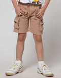 Little M Short Woven Pinggang Karet Kombinasi