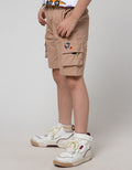 Little M Short Woven Pinggang Karet Kombinasi