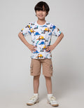 Little M Short Woven Pinggang Karet Kombinasi