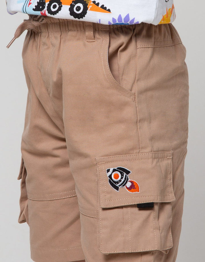 Little M Short Woven Pinggang Karet Kombinasi