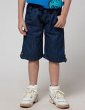 Little M Crop Denim Print Salur