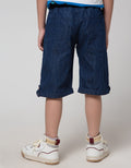 Little M Crop Denim Print Salur