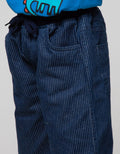 Little M Crop Denim Print Salur