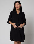 St. Yves Mom Long Sleeve Midi Dress Kerah Airflow