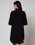 St. Yves Mom Long Sleeve Midi Dress Kerah Airflow