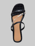Details Textured Cross Strap Women's Sandals