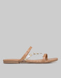Details Textured Cross Strap Women's Sandals