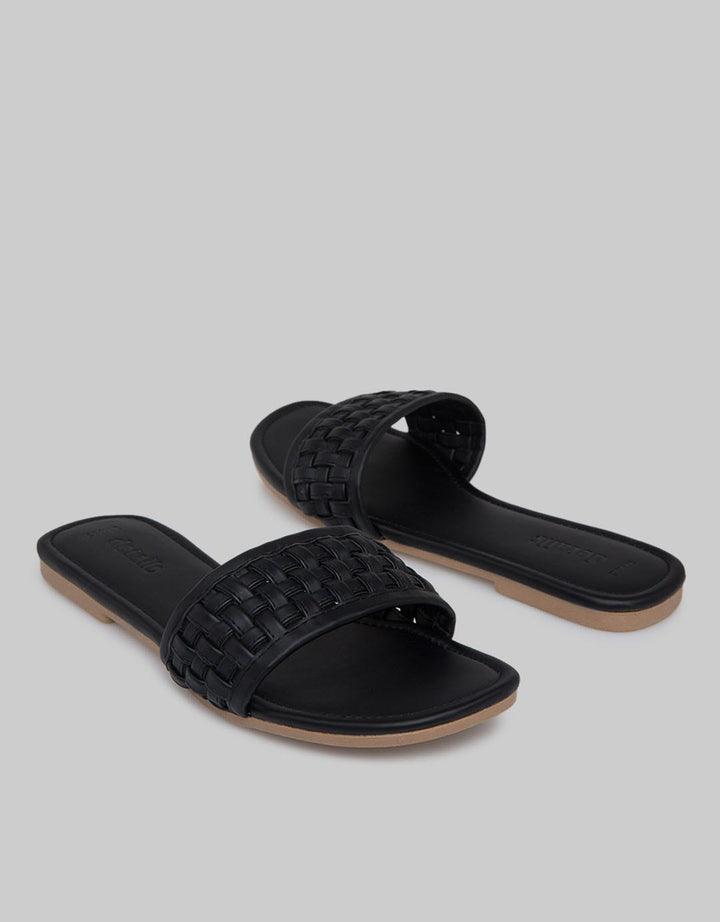 Details Slipper Sandals Braid Strap Woman