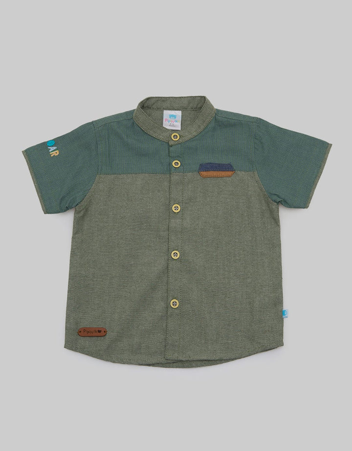 Pipiniko Short Sleeve Shirt Cns Green