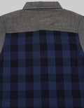 Pipiniko Short Sleeve Shirt Checked Combi Chambray
