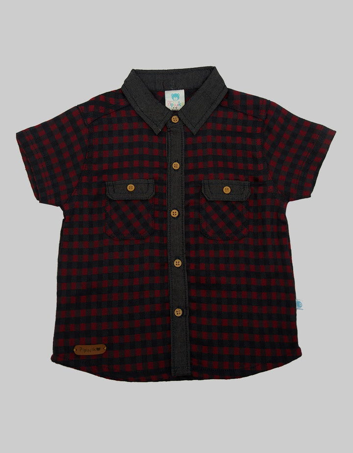 Pipiniko Two Pocket Kemeja Anak Laki-laki