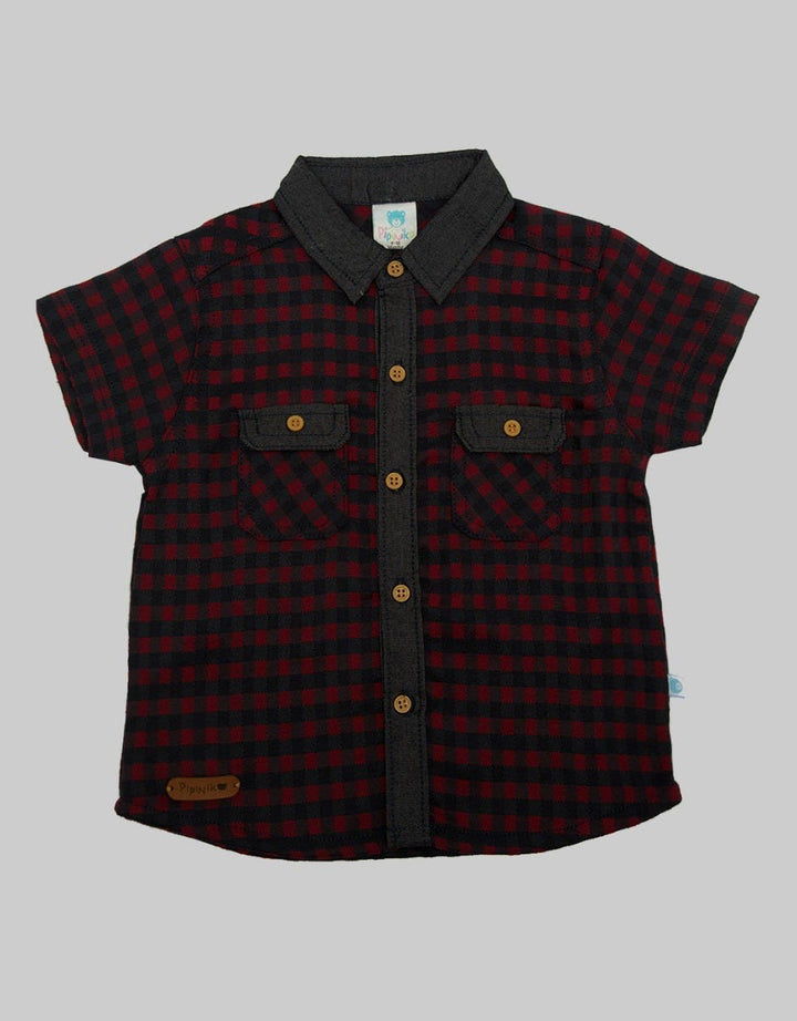 Pipiniko Two Pocket Kemeja Anak Laki-laki