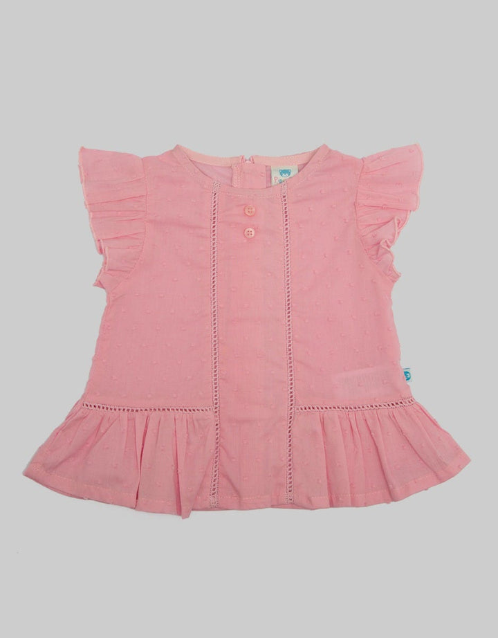 Pipiniko Short Sleeve T-Shirt Blouse Swiss Dot