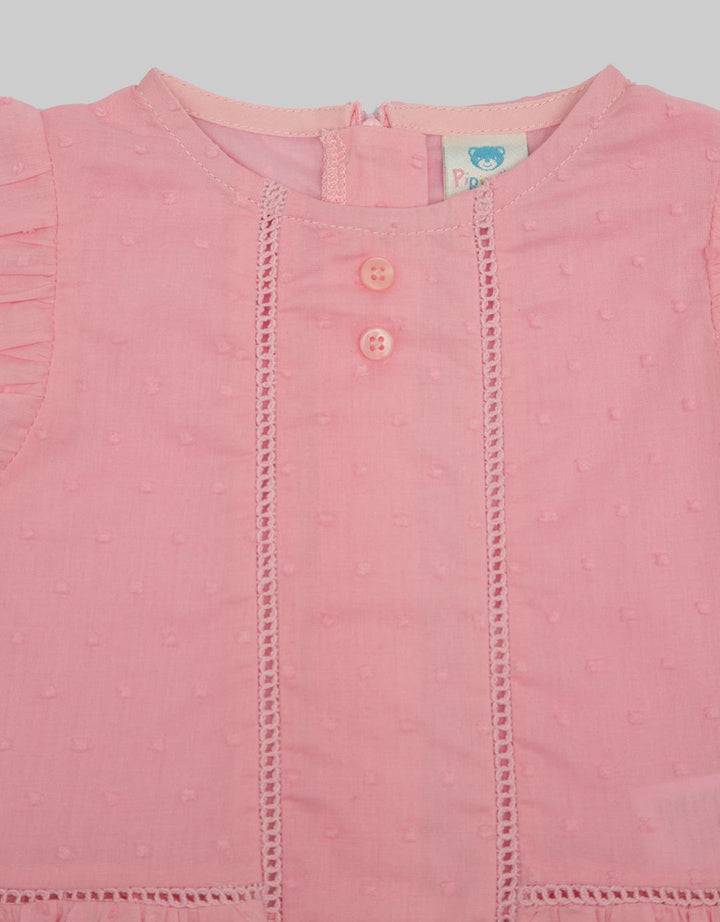 Pipiniko Short Sleeve T-Shirt Blouse Swiss Dot